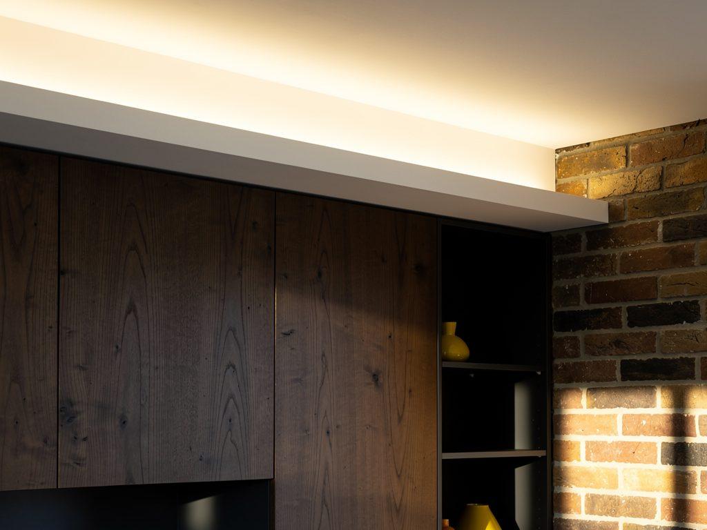 LED-Beleuchtung in einem modernen Wohnzimmer in Delmenhorst — Elektro Jahnke